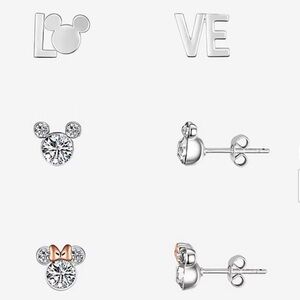 Disney Classics Jewelry | Mickey & Minnie Earrings Set